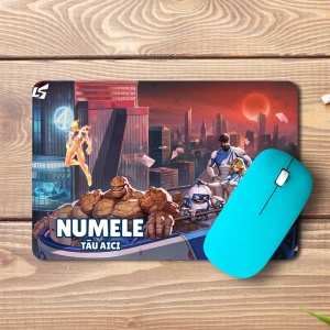 Mouse pad Fantastic Four personalizat cu numele - pad mouse anime 19x27 cm, 3mm, imprimare UV