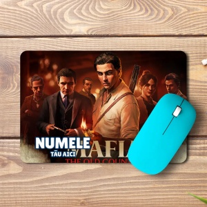 Mouse pad Mafia The Old Country personalizat cu numele - pad mouse anime 19x27 cm, 3mm, imprimare UV