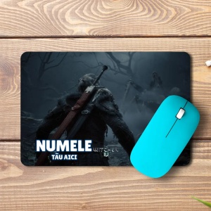 Mouse pad personalizat cu numele The Witcher IV Wallpaper - pad mouse anime 19x27 cm, 3mm, imprimare UV