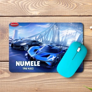 Mouse pad PUBG MOBILE personalizat cu numele - pad mouse anime 19x27 cm, 3mm, imprimare UV
