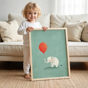 Tablou cu Ilustratii grafice - model Elefant 04