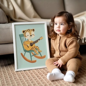 Tablou cu Ilustratii grafice - model Leopard 05