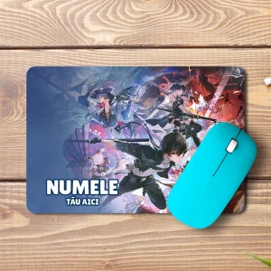 Mouse pad Wuthering Waves Wallpaper personalizat cu numele - pad mouse anime 19x27 cm, 3mm, imprimare UV