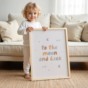 Tablou colectia Neutral - model To the moon and black