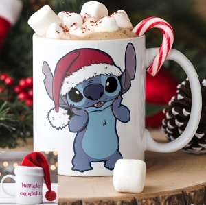 Cană personalizată Stitch cu nume sau mesaj – cadou cute pentru fete model 017