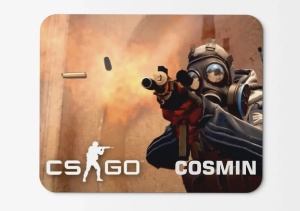 Mouse pad personalizat Counter Strike – pad mouse anime 19x27 cm, 3mm, imprimare UV