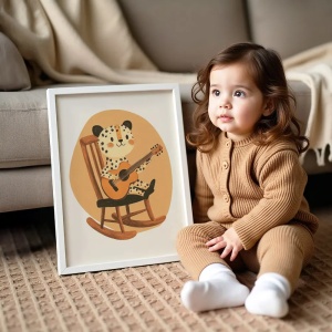 Tablou cu Ilustratii grafice - model Panteră 01