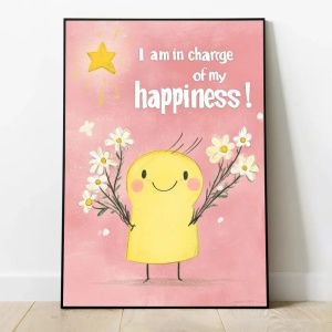 Tablou motivational - I Am In Charrge Of My Happiness