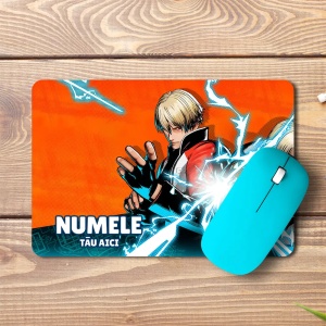 Mouse pad Fatal Fury City of the Wolves personalizat cu numele - pad mouse anime 19x27 cm, 3mm, imprimare UV