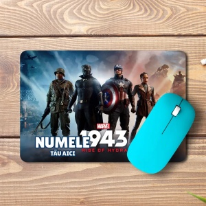 Mouse pad Marvel 1943 Rise of Hydra personalizat cu numele - pad mouse anime 19x27 cm, 3mm, imprimare UV