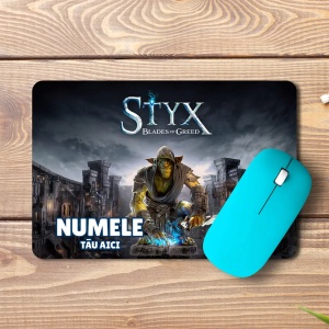 Mouse pad Styx Blades of Greed personalizat cu numele - pad mouse anime 19x27 cm, 3mm, imprimare UV