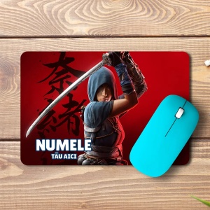 Mouse pad Naoe personalizat cu numele - pad mouse anime 19x27 cm, 3mm, imprimare UV