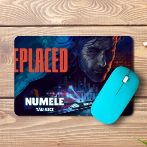 Mouse pad Replaced personalizat cu numele - pad mouse anime 19x27 cm, 3mm, imprimare UV