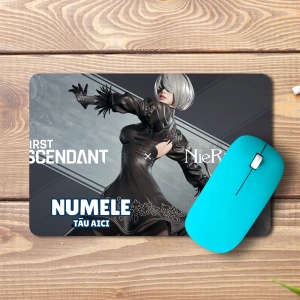 Mouse pad The First Descendant Wallpaper personalizat cu numele - pad mouse anime 19x27 cm, 3mm, imprimare UV