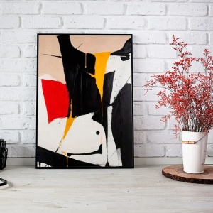 Tablou abstract modern pentru perete accent în living