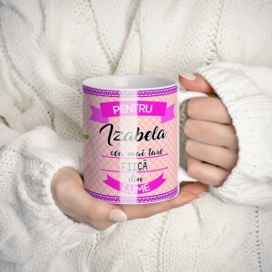 Cană personalizată pentru fiică cu nume sau mesaj – cadou emoționant pentru fată