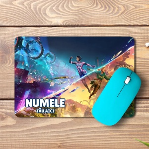 Mouse pad Split Fiction personalizat cu numele - pad mouse anime 19x27 cm, 3mm, imprimare UV