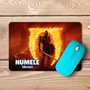 Mouse pad The Elder Scrolls IV Oblivion Remastered Wallpaper personalizat cu numele - pad mouse anime 19x27 cm, 3mm, imprimare UV