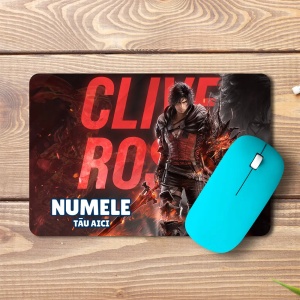 Mouse pad Clive Rosfield personalizat cu numele – pad mouse anime 19x27 cm, 3mm, imprimare UV