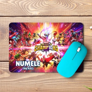 Mouse pad MARVEL Contest of Champions personalizat cu numele - pad mouse anime 19x27 cm, 3mm, imprimare UV