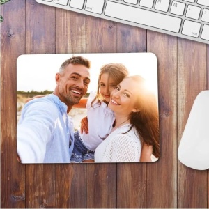 Mouse pad personalizat cu fotografie – pad mouse cu poză, 19x27 cm, imprimare UV