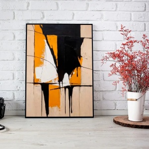 Tablou abstract modern artistic pe pânză pentru casă