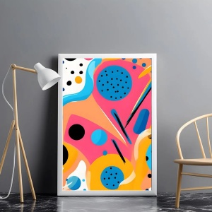 Tablou abstract pop art pentru decor premium