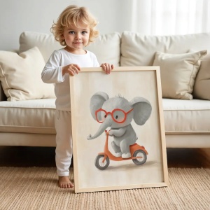 Tablou cu Ilustratii grafice - model Elefant 06