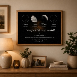 Tablou Personalizat „Vreți să fiți nașii noștri?” – 40x50 cm