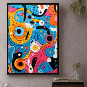 Tablou pop art contemporan pentru design interior