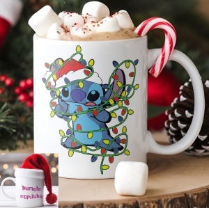 Cană personalizată Stitch cu nume sau mesaj – cană cadou adorabilă pentru fete și copii model 002