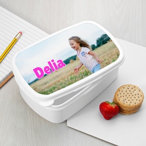 Caserolă Mic Dejun Personalizată cu Nume sau Poză – Cutie Prânz Copii pentru Școală și Grădiniță