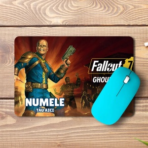 Mouse pad Fallout 76 personalizat cu numele – pad mouse anime 19x27 cm, 3mm, imprimare UV