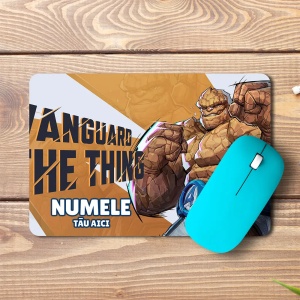 Mouse pad personalizat cu numele și The Thing Ben Grimm Wallpaper -pad mouse anime 19x27 cm, 3mm, imprimare UV