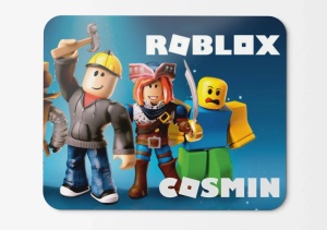 Mouse pad personalizat ROBLOX – pad mouse anime 19x27 cm, 3mm, imprimare UV