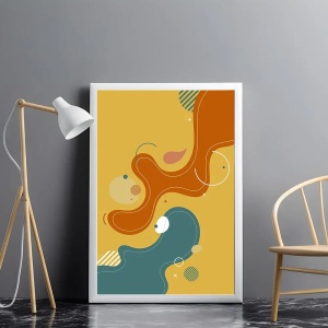 Tablou abstract artistic pentru living modern