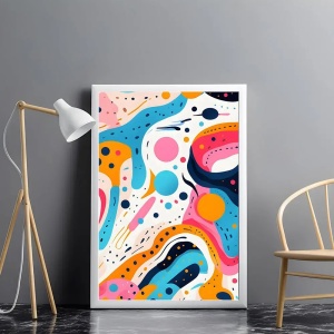 Tablou abstract pop art în stil artistic pentru casă