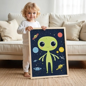 Tablou cu Ilustratii grafice - model Extraterestru
