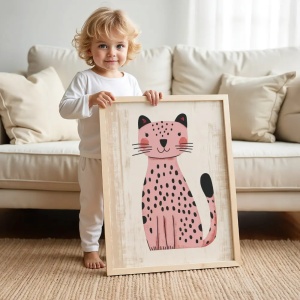 Tablou cu Ilustratii grafice - model Leopard 01
