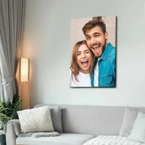 Canvas personalizat cu poză și text – tablou canvas foto, cadou personalizat premium