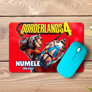 Mouse pad Borderlands 4 personalizat cu numele – pad mouse anime 19x27 cm, 3mm, imprimare UV