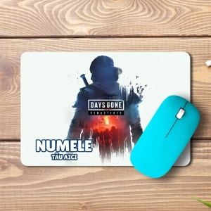 Mouse pad Days Gone personalizat cu numele – pad mouse anime 19x27 cm, 3mm, imprimare UV