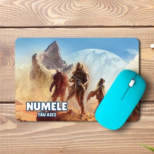 Mouse pad Dune Awakening personalizat cu numele – pad mouse anime 19x27 cm, 3mm, imprimare UV