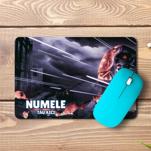 Mouse pad Terminator 2D No Fate personalizat cu numele - pad mouse anime 19x27 cm, 3mm, imprimare UV