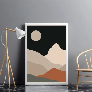 Tablou abstract artistic colorat pentru decor interior