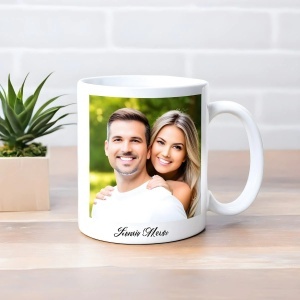 Cană personalizată cu poză și text – cadou unic cu fotografie și mesaj