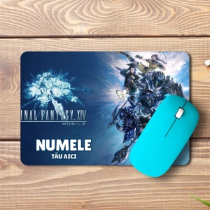 Mouse pad Final Fantasy XIV personalizat cu numele - pad mouse anime 19x27 cm, 3mm, imprimare UV