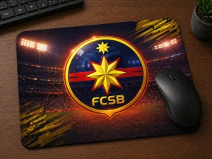 Mouse Pad Personalizat Fotbal FCSB – Cu Nume, Cadou pentru Fani