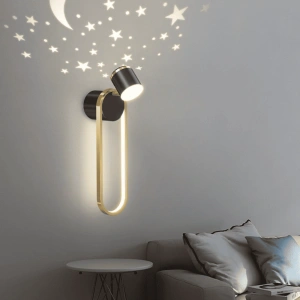 Aplica LED Iolanthe Black 35W Cer Instelat
