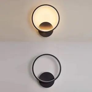 Aplica LED Serenella Black Rotund 22W - Img 3